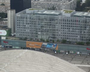 Westfield 4 temps à Paris La Défense, vue aérienne