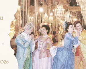 Personnages costumés _  galerie des glaces Versailles