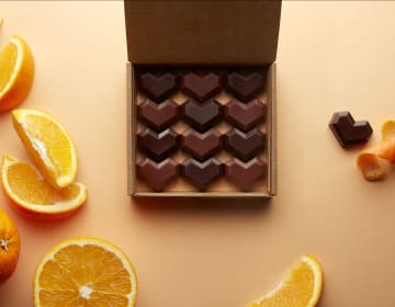 La Manufacture de chocolat d'Alain Ducasse_ Saint-valentin, pepicoeur orange