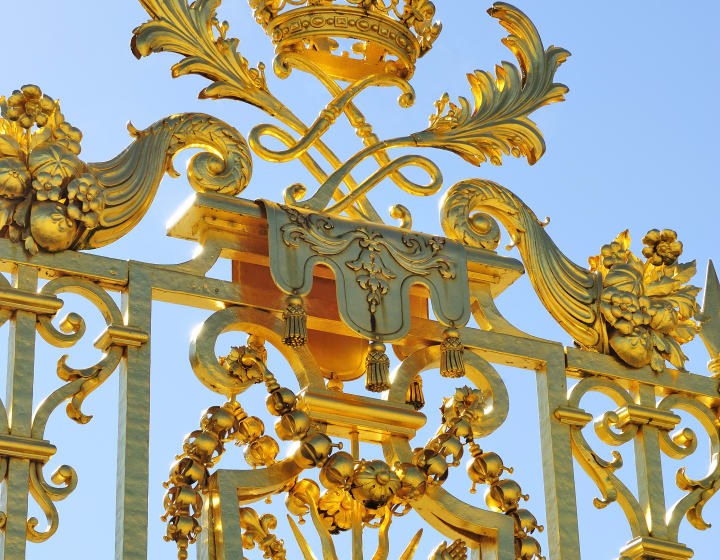 Domain of Versailles. Detail of the Castle&#039;s grid