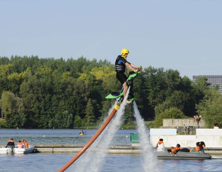 Ile de loisirs de Cergy (95). Photo © Cyril Badet pour IDL, Aout 2016.