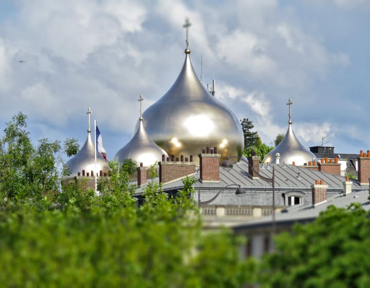 Coupoles de l'Église Orthodoxe de Paris