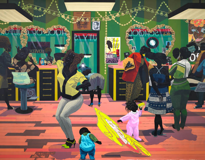 Tableau School of Beauty, School of Culture 2012 de Kerry James Marshall