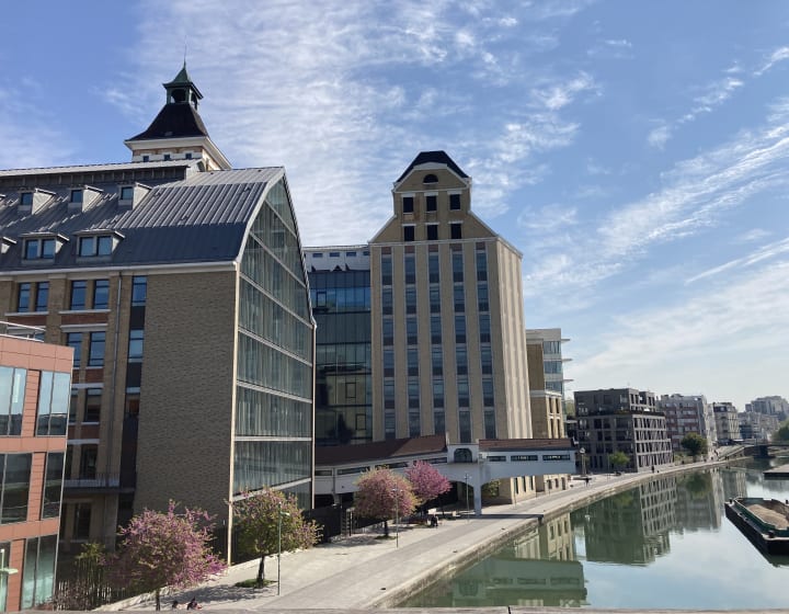 Les Grands Moulins de Pantin, canal de l'Ourcq