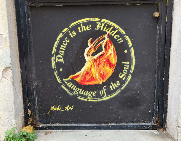 Artwork depicting a dancer by Aubi Art