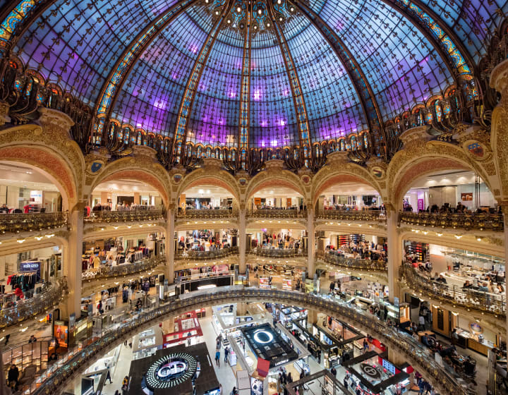 Intérieur des Galeries Lafayette Haussmann