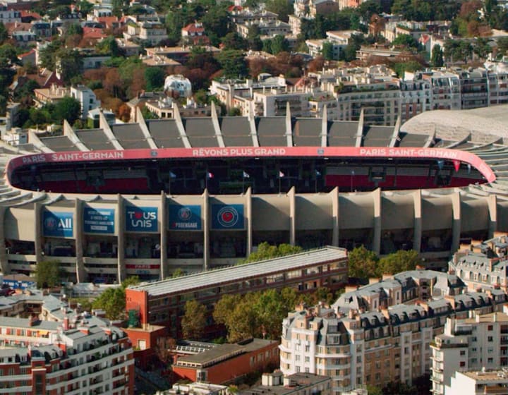 Vue aérienne du Parc des Princes