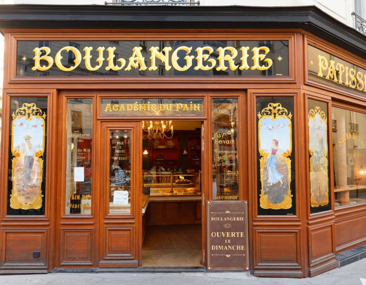 Devanture de la boulangerie l'Académie du Pain