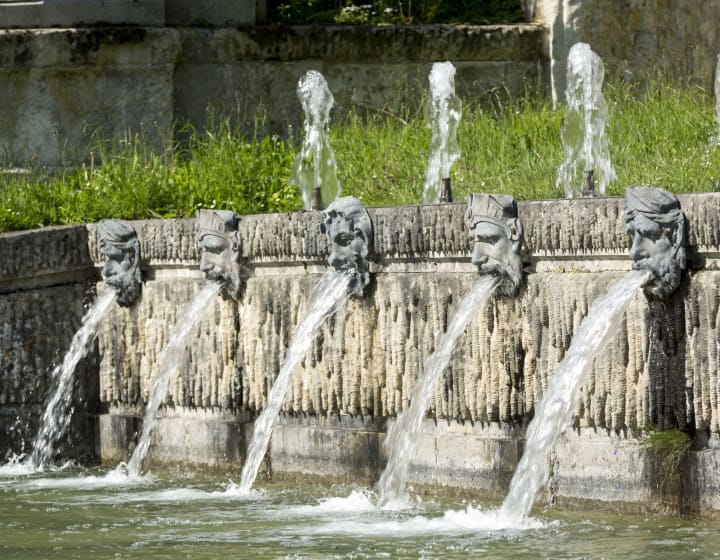 Domaine national de Saint-Cloud, la Grande Cascade en eau