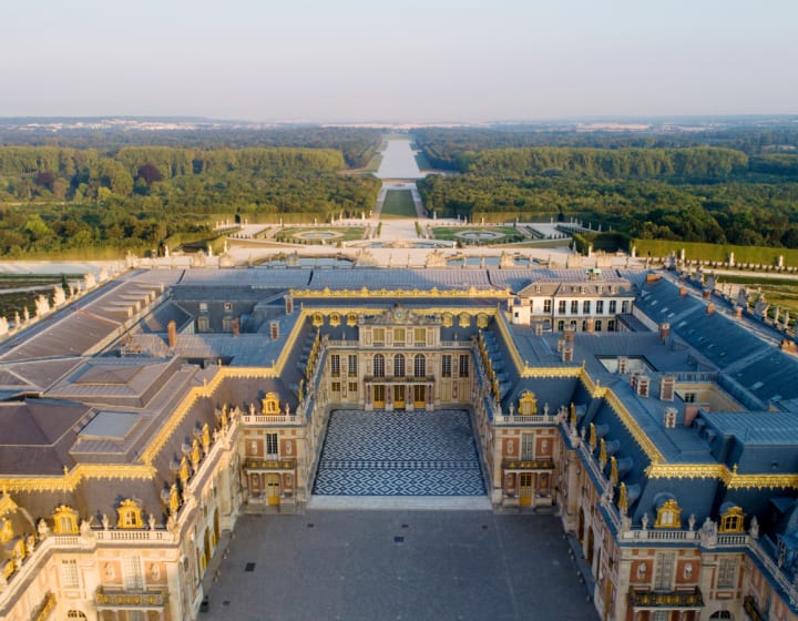 Château de Versailles vu du ciel