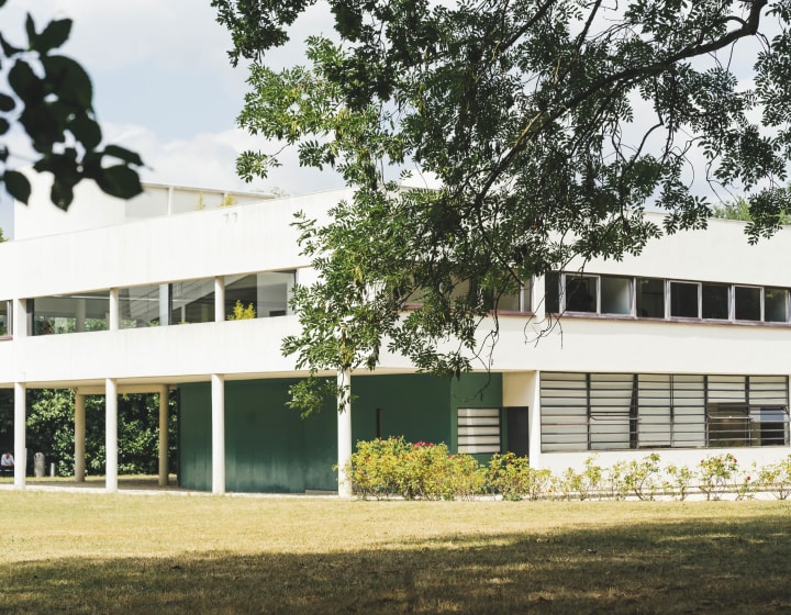Vue extérieure de la Villa Savoye, Poissy