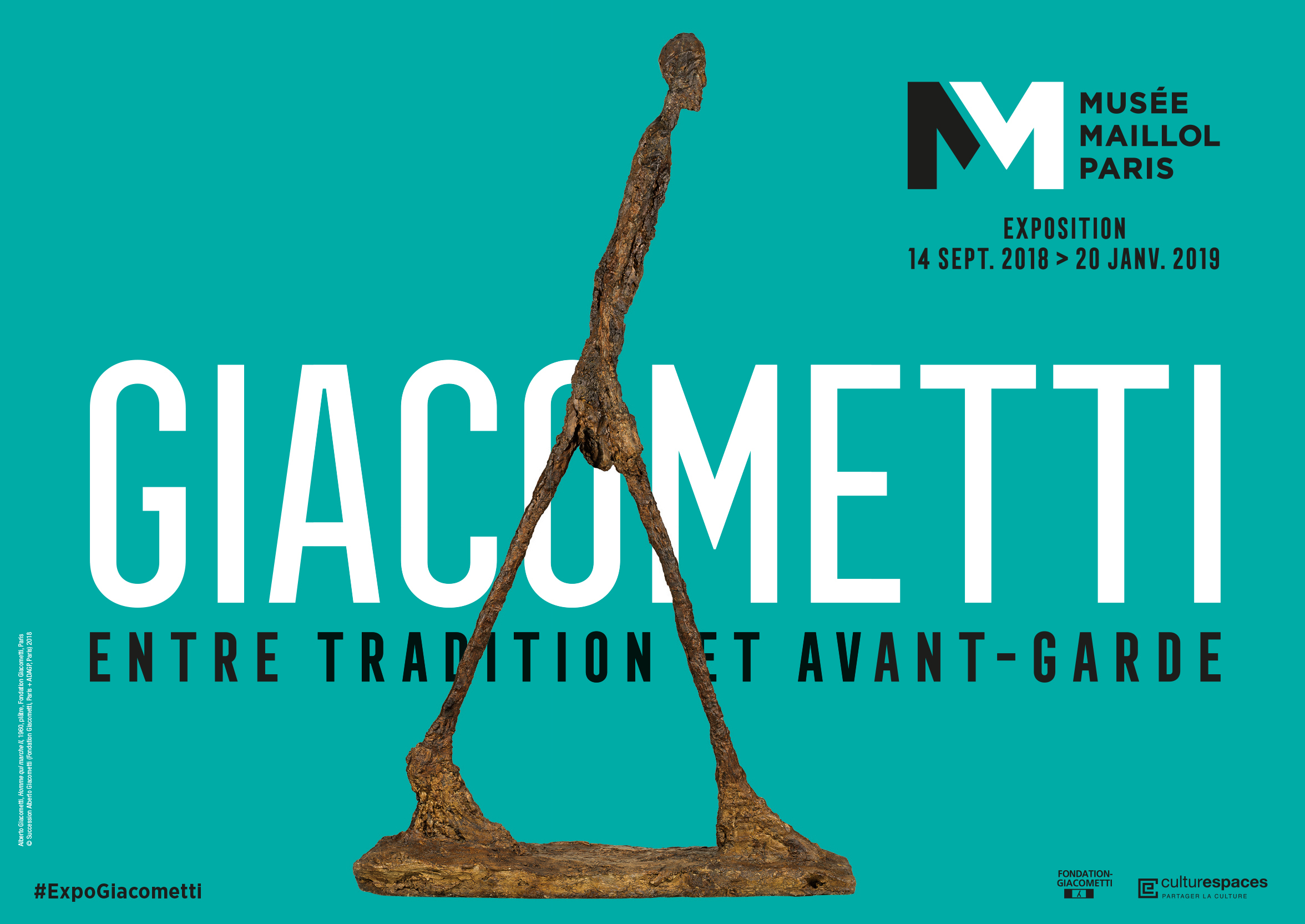 Alberto Giacometti%252C Homme qui marche II%252C 1960%252C plâtre%252C Fondation Giacometti%252C Paris Succession Alberto Giacometti (Fondation Giacometti%252C Paris + ADAGP%252C Paris)%252C 2018