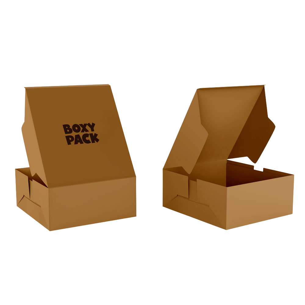 Kraft Side Lock Six Corner Box