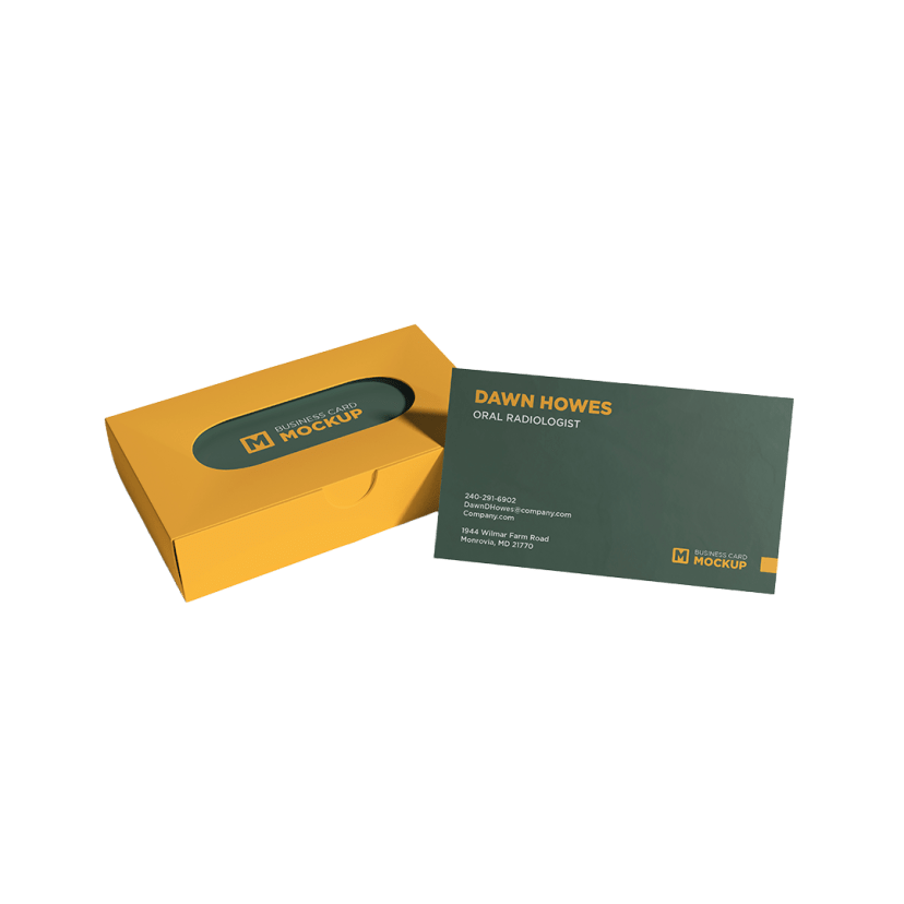 Business Card Box packaging example