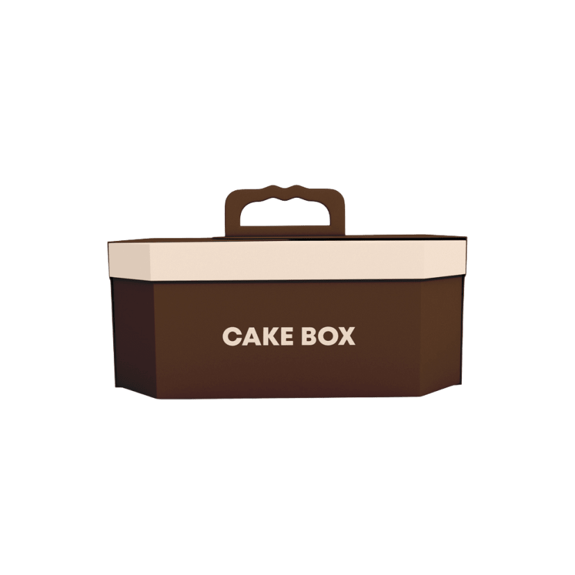 Cardboard Cake / Bakery Box packaging example