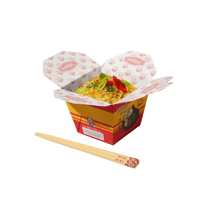 Custom Chinese Takeout Box packaging example