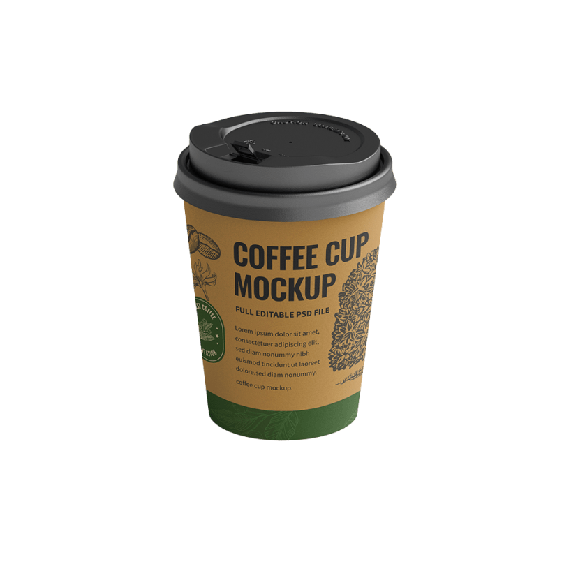Custom Coffee Cups packaging example
