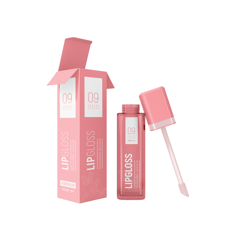 Custom Lip Gloss Box packaging example