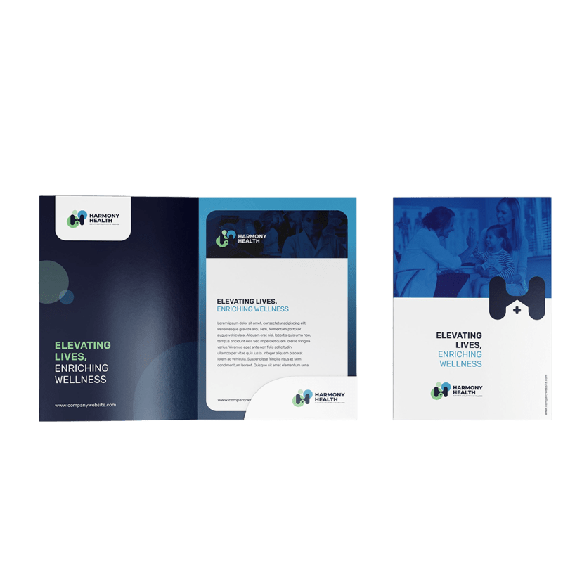 Custom Presentation Folder packaging example