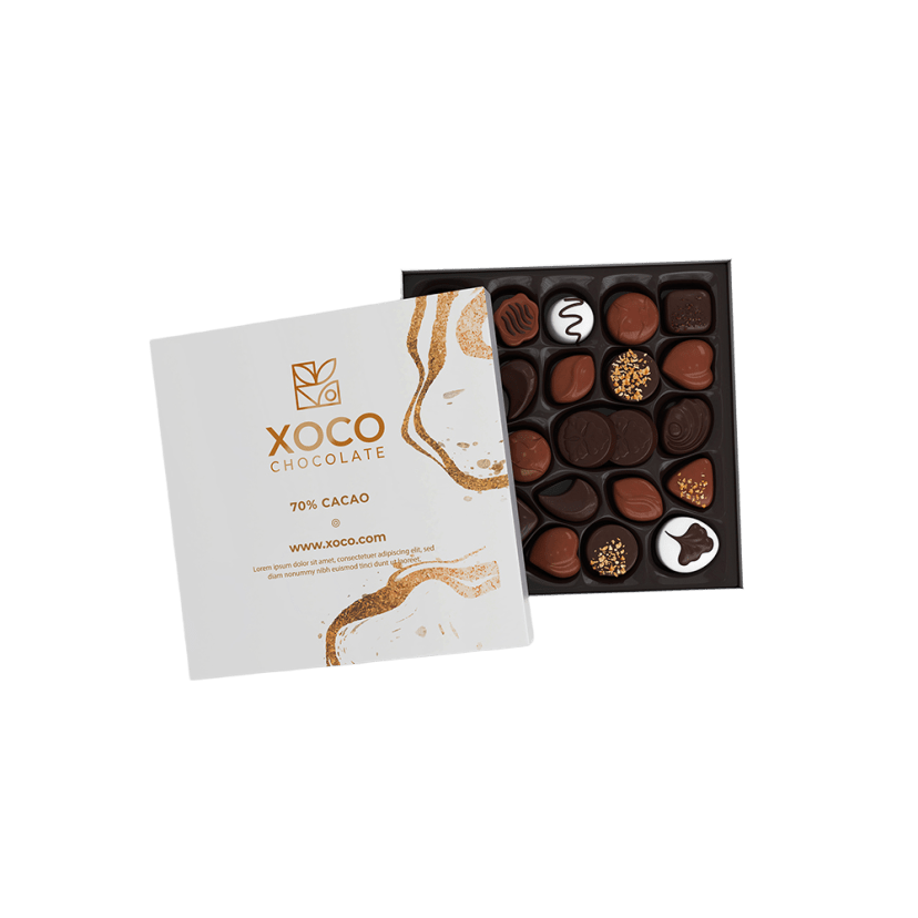 Custom Truffle Box packaging example