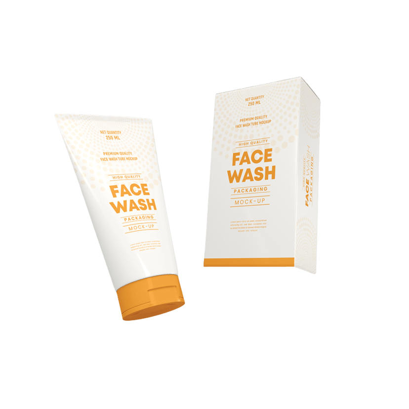 Face Wash Boxes packaging example