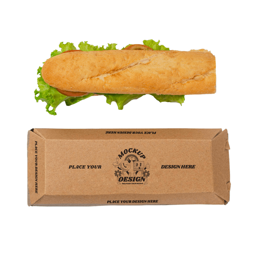 Sandwich Box packaging example