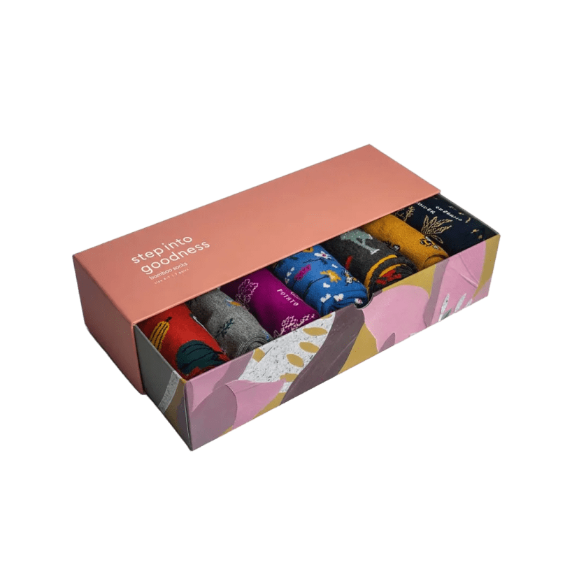 Socks Box packaging example