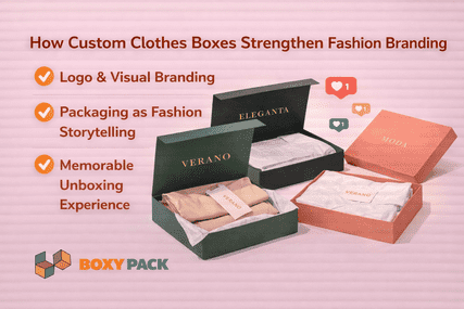 How Custom Clothes Boxes Strengthen Fashion Branding
