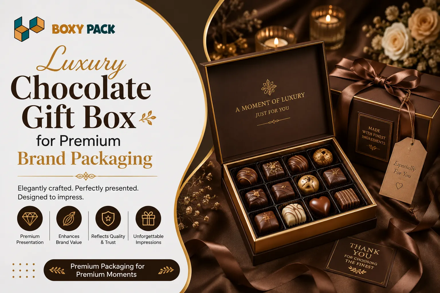 Luxury Chocolate Gift Box for Premium Brand Packaging