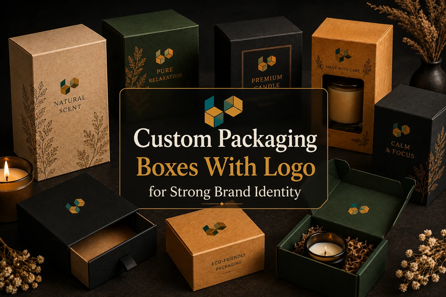 Custom Packaging Boxes With Logo for Strong Brand Identity