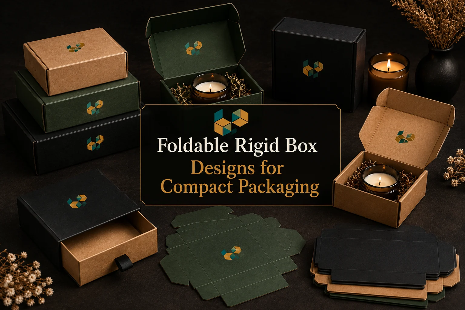 Foldable Rigid Box Designs for Compact Packaging