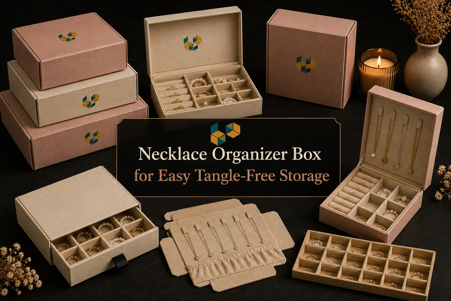 Necklace Organizer Box for Easy Tangle-Free Storage