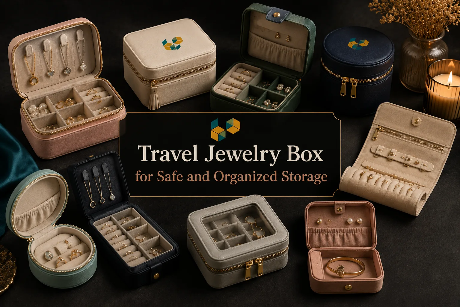 Travel Jewelry Box for Safe and Organized Storage