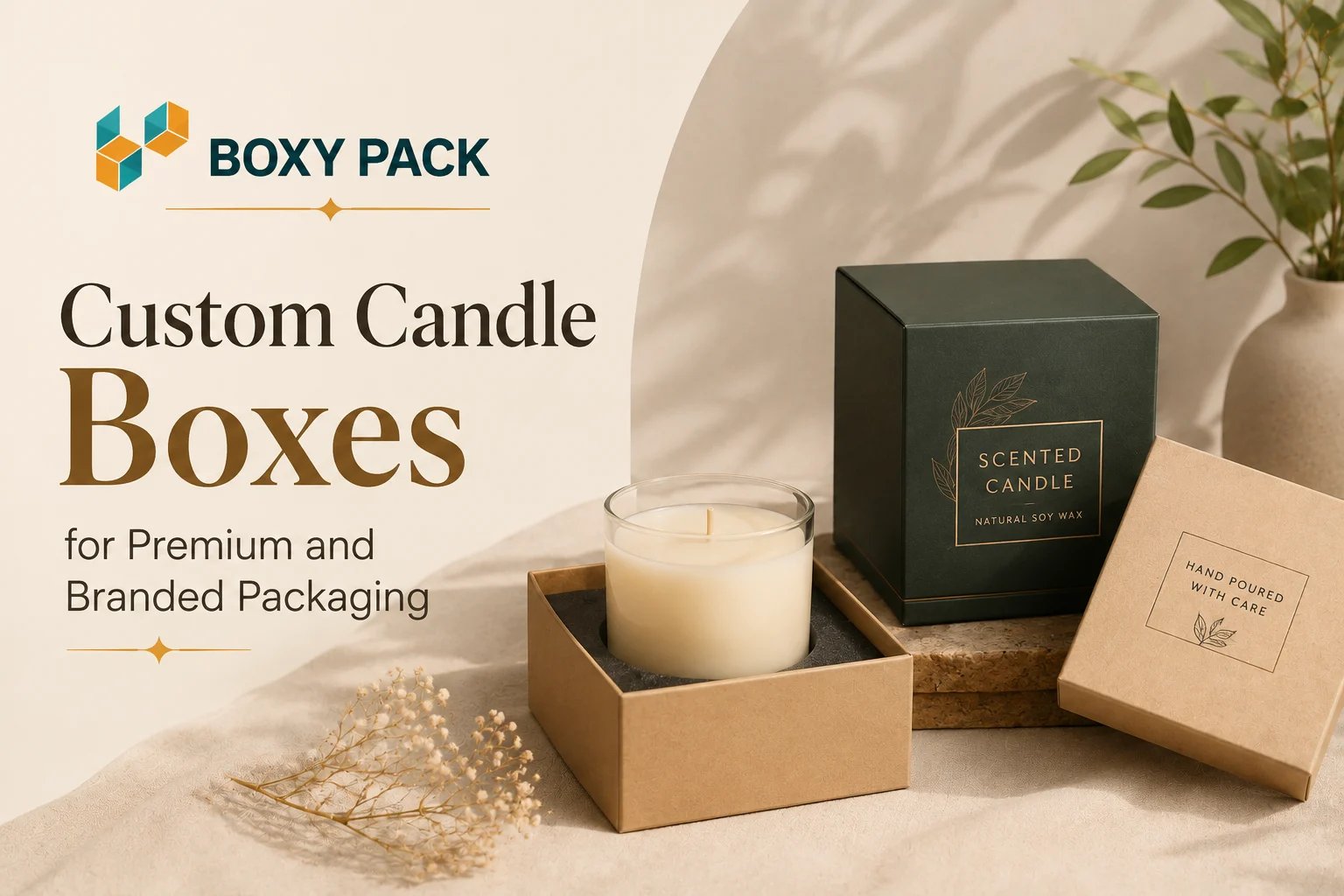 Custom Candle Boxes for Premium and Branded Packaging