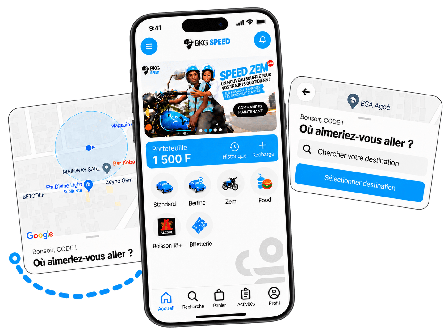 BKG Speed application preview