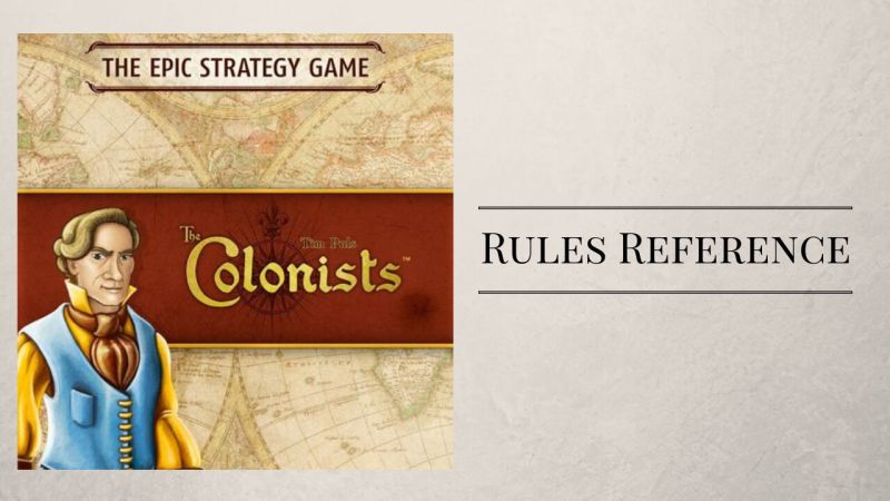 Preview image for Rules Reference: Colonists