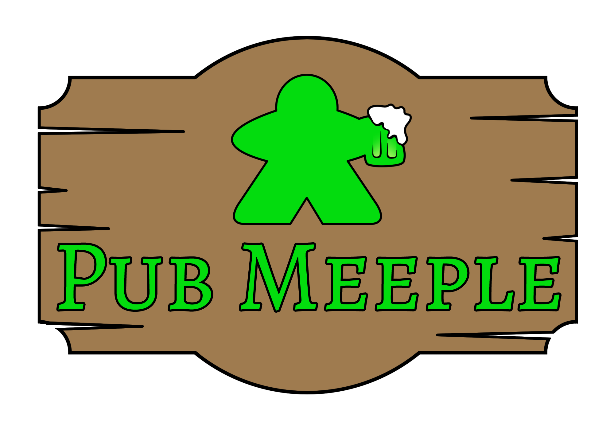 Pub Meeple Sign