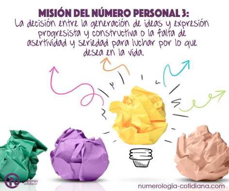 ¿Qué misión debe lograr cada número personal? - Misión Número Personal 3