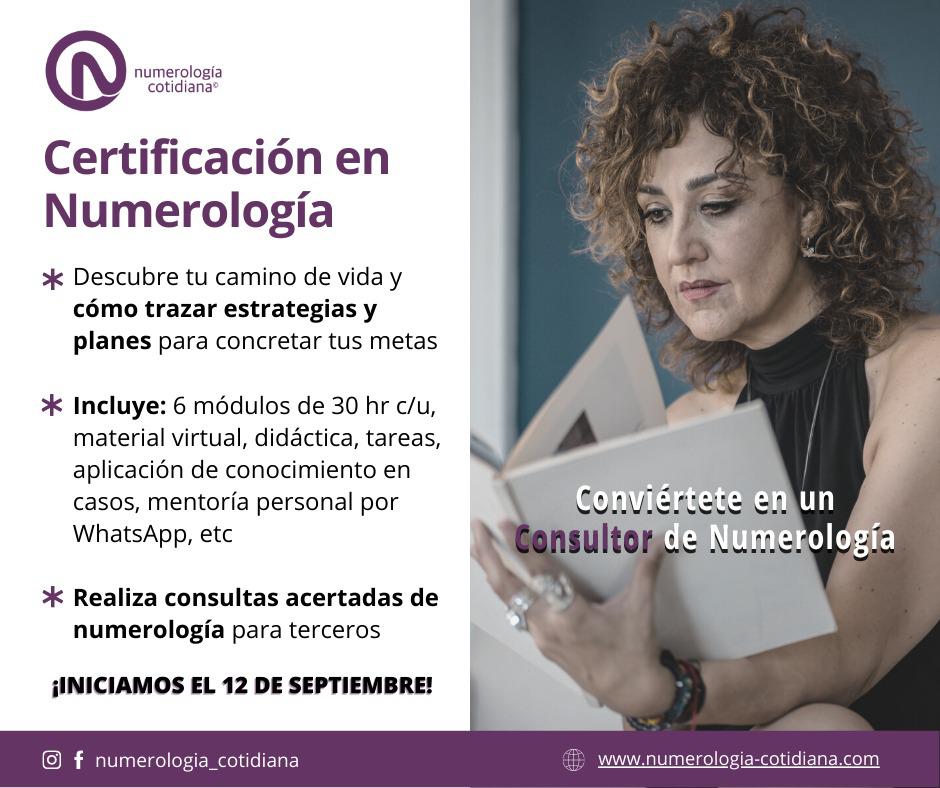 Certificación en Numerología