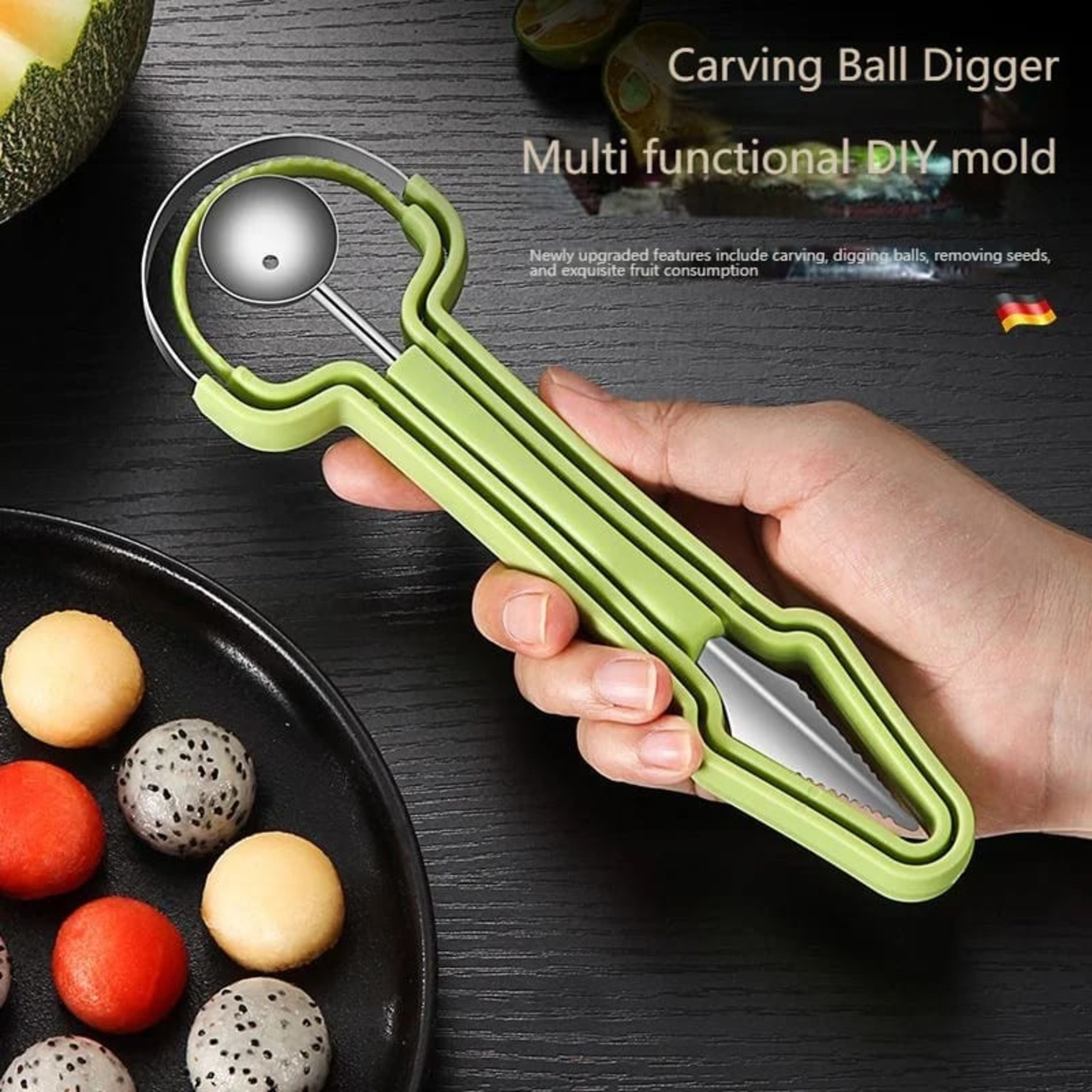 4 in 1 Stainless Steel Fruit Carving Tool