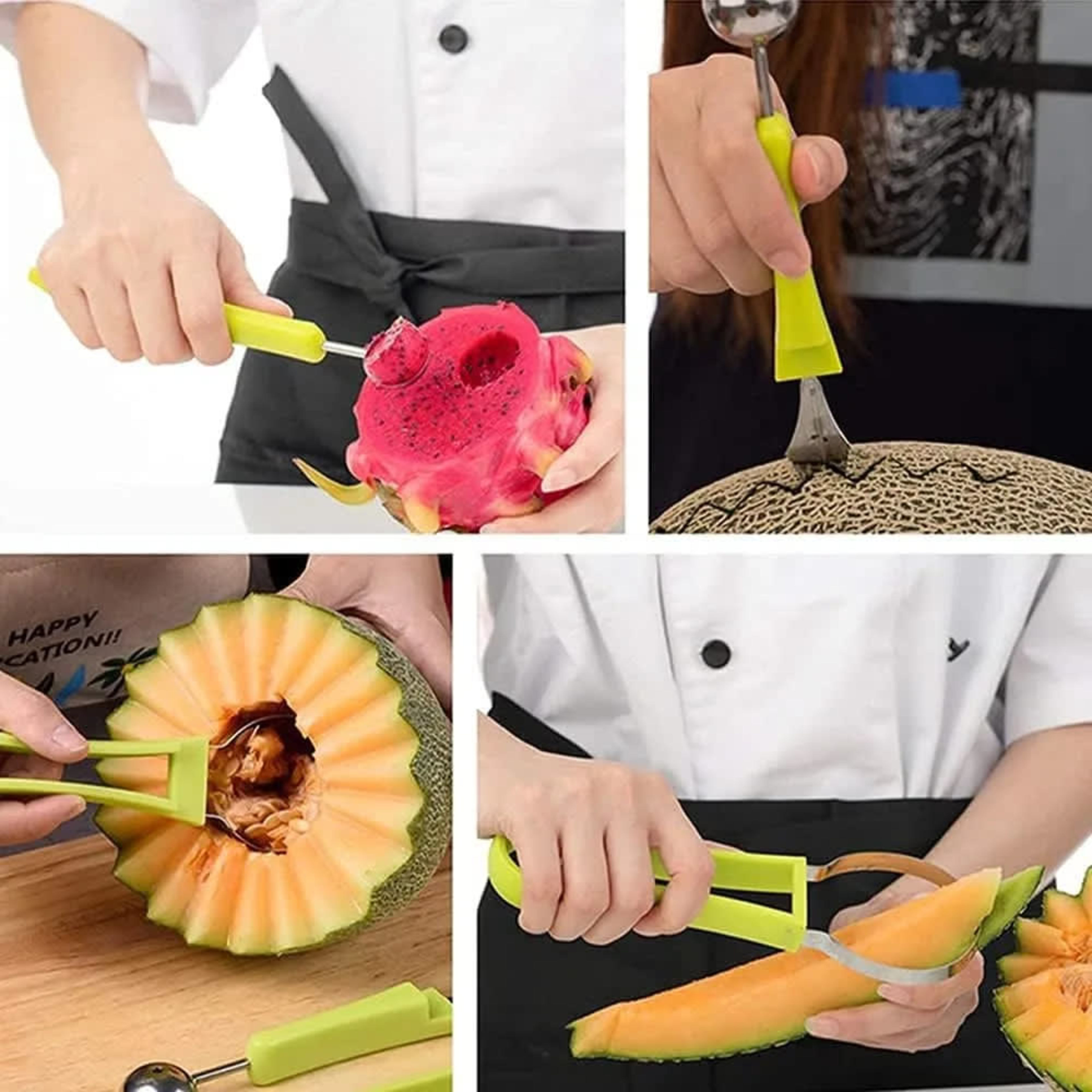 4 in 1 Stainless Steel Fruit Carving Tool - Image 3