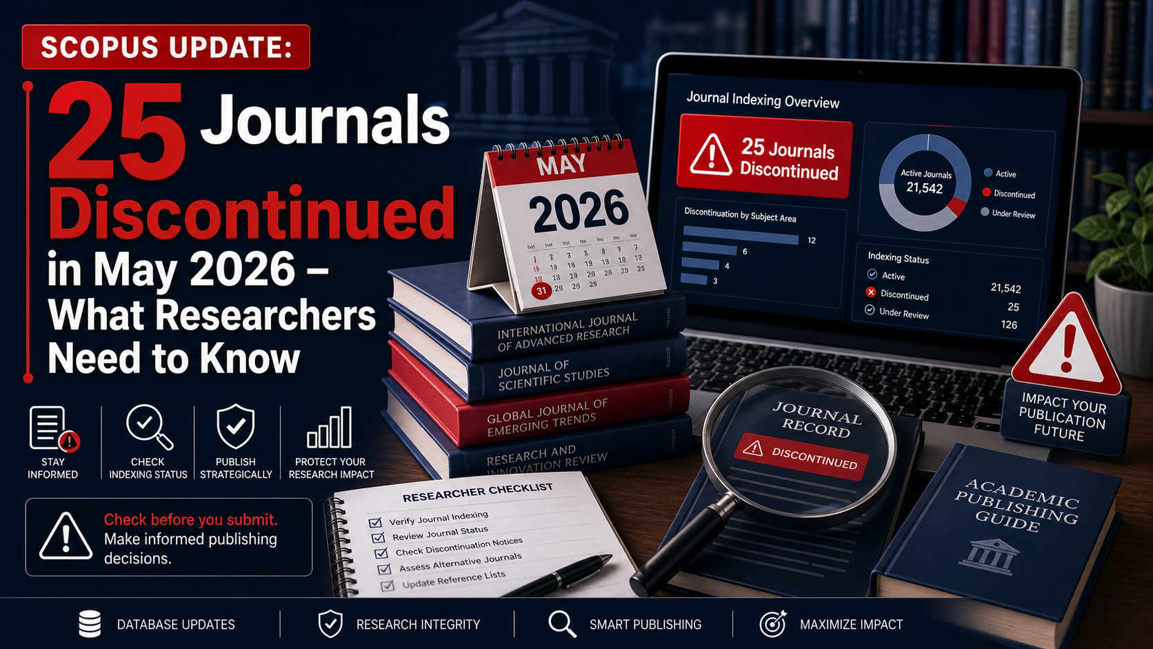 Scopus Update: 25 Journals Discontinued in May 2026 – What Researchers Need to Know