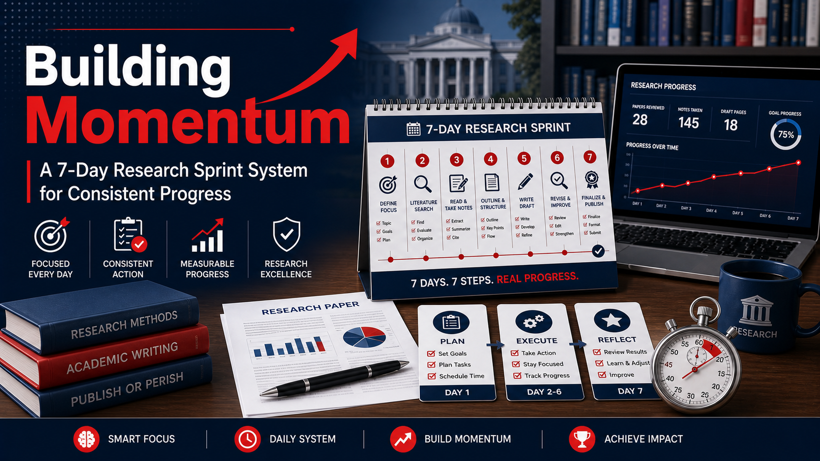 Building Momentum: A 7-Day Research Sprint System for Consistent Progress