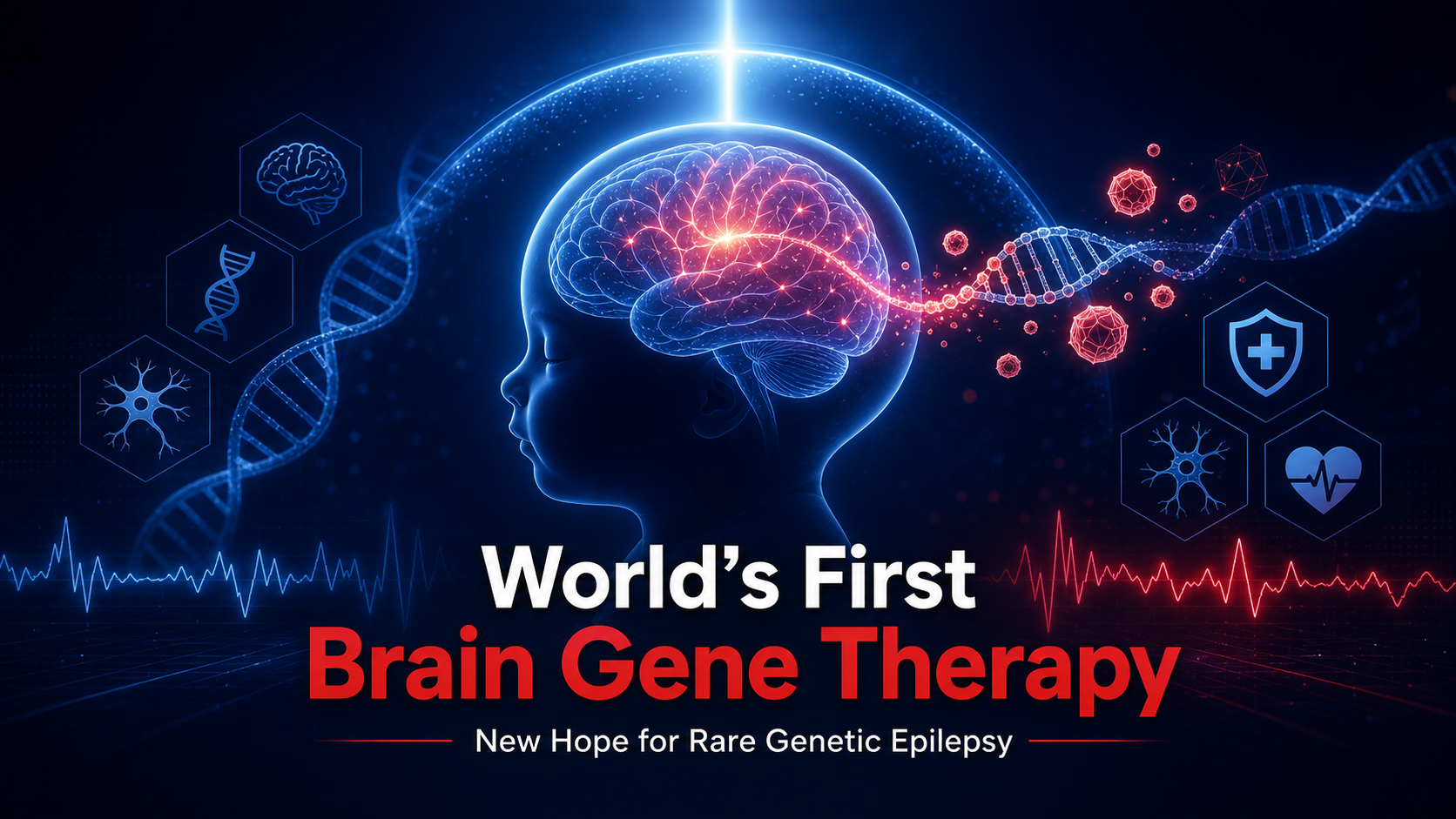 World's First Gene Therapy Delivered Directly to an Infant's Brain Offers New Hope for Rare Genetic Epilepsy