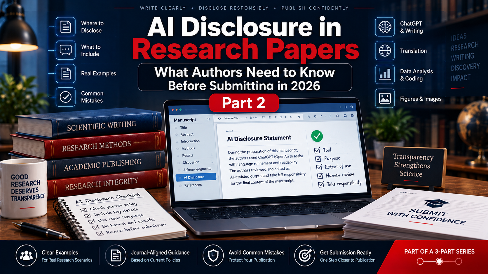 AI Disclosure in Research Papers: What Authors Need to Know Before Submitting in 2026 (Part 2)