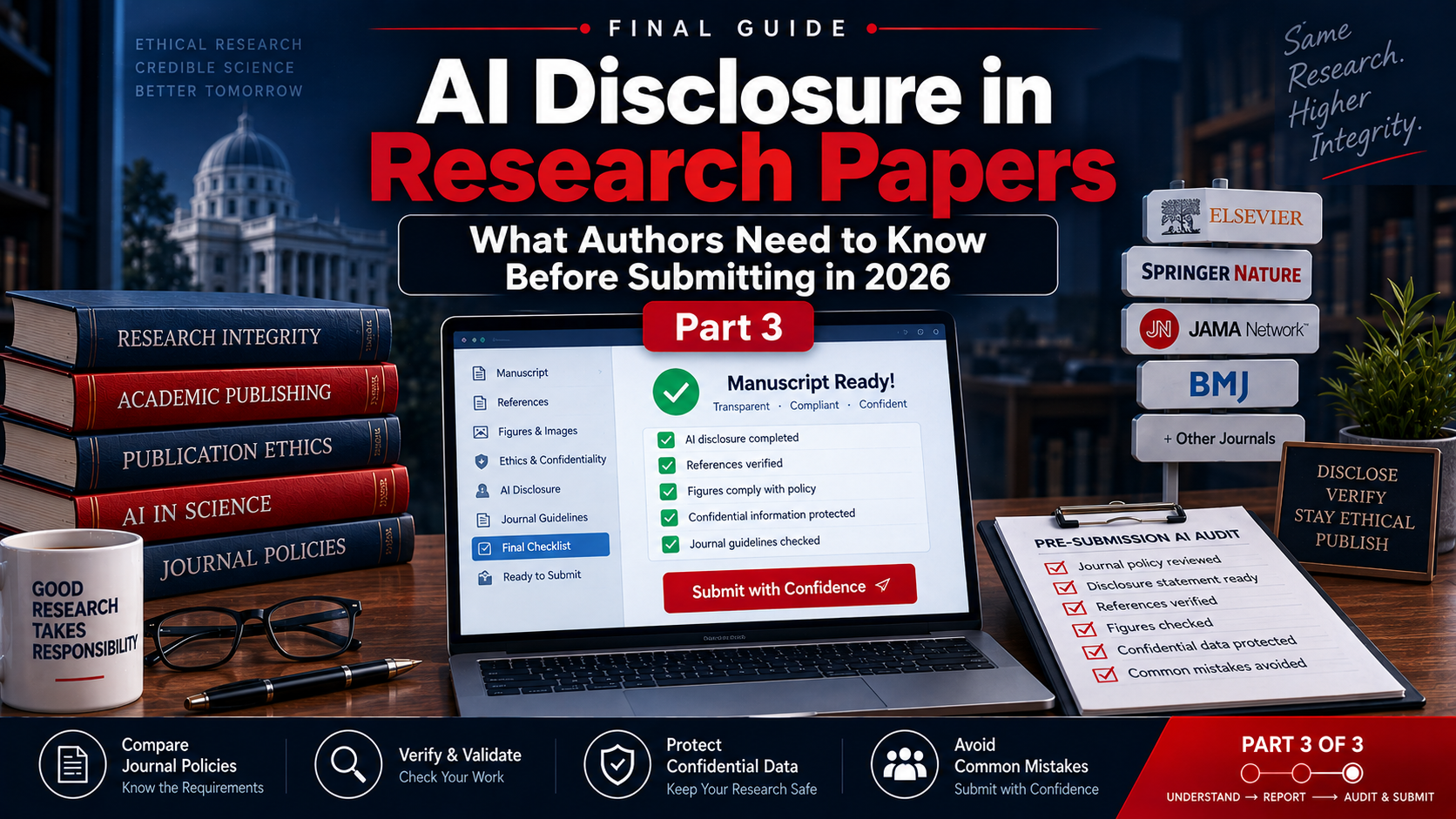 AI Disclosure in Research Papers: What Authors Need to Know Before Submitting in 2026 (Part 3)