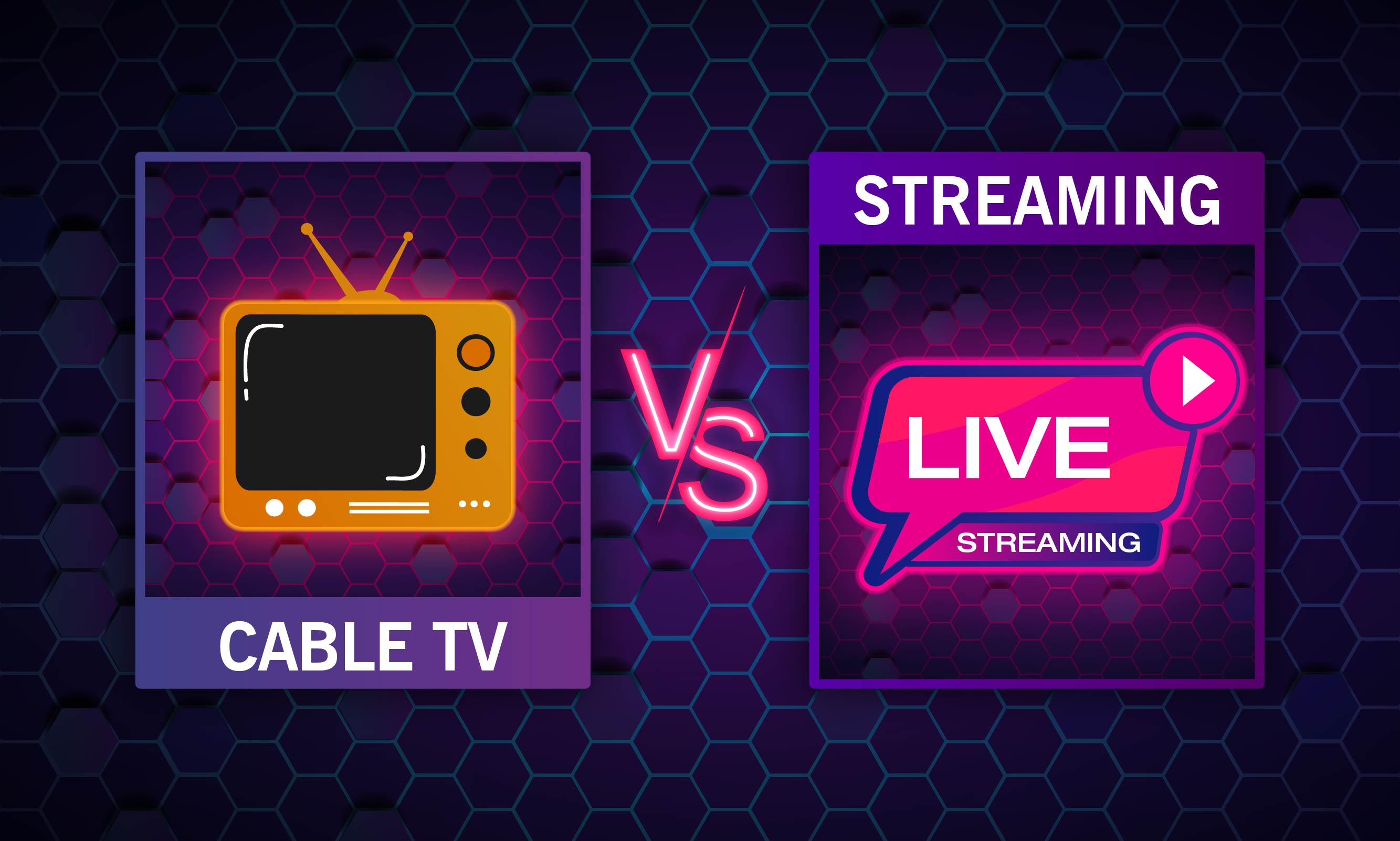 cable tv vs live streaming, cable tv services, live streaming services