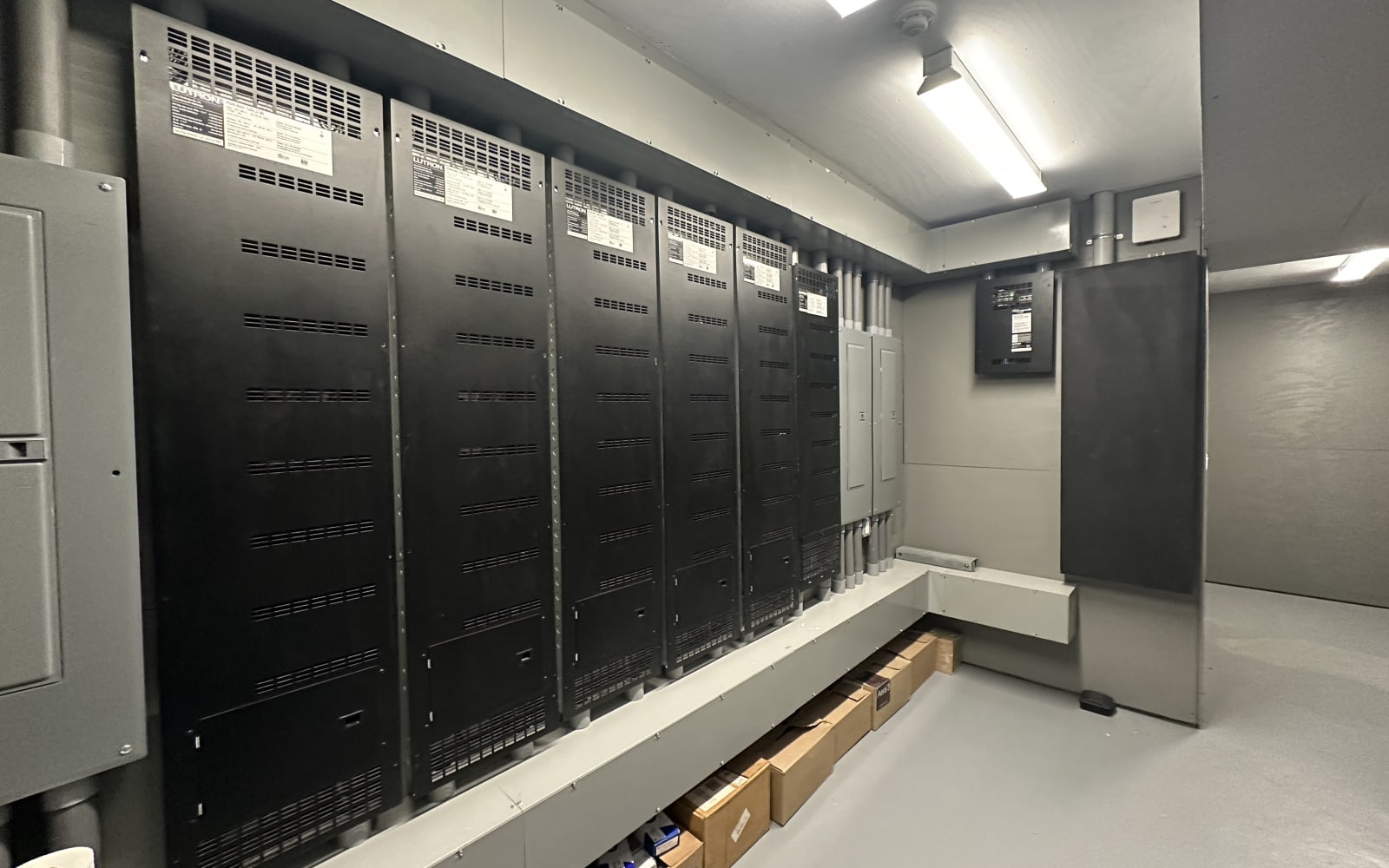 HTE-installed Savant and home-technology equipment serving a luxury residence