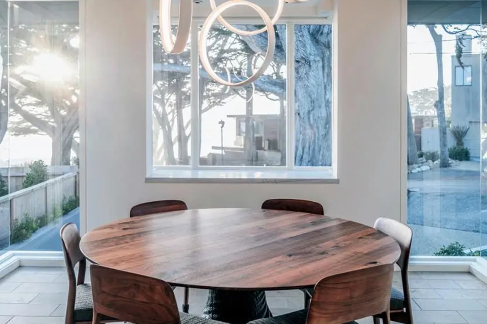 Ted Bradley illuminated ring sculpture shown as a Lutron Native by Design fixture partner
