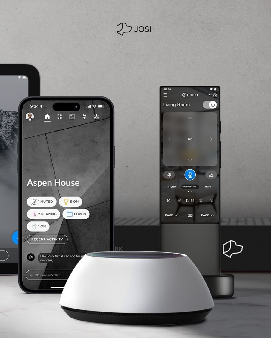 Private voice control and integrated interfaces for a Rockville Centre smart home
